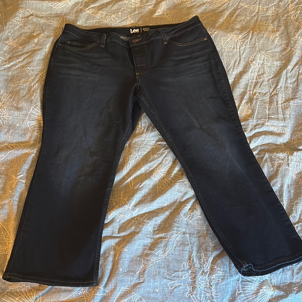 Lee Women's Petite Dark Blue Jeans